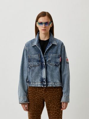 Джинсовая куртка Moschino Jeans голубая