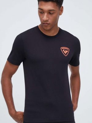 Koszulka bawełniana z nadrukiem Rossignol czarna