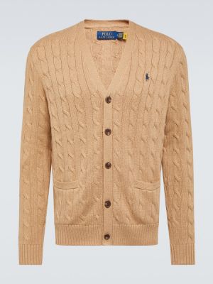Cardigan en coton Polo Ralph Lauren marron