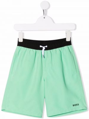 Trykt shorts for jenter Boss Kidswear grønn