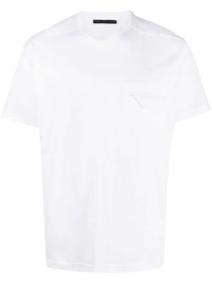 T-shirt con tasche Low Brand bianco