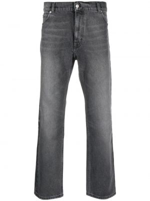 Straight leg jeans ricamati Courrèges grigio