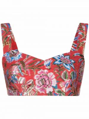 Jacquard floral topp Dolce & Gabbana rød