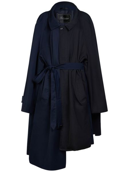 Вълнено палто Balenciaga черно