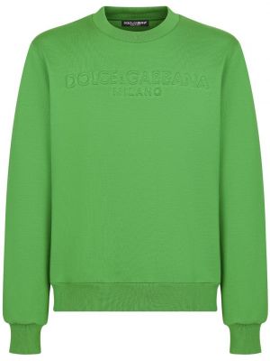 Bomull sweatshirt Dolce & Gabbana grønn