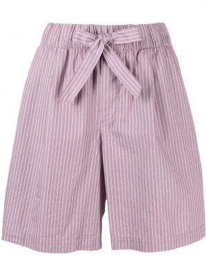 Pantaloni scurți din bumbac cu dungi Birkenstock violet