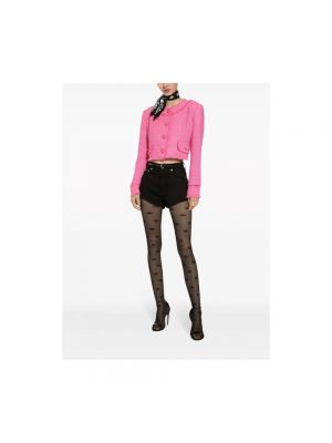 Abrigo de tweed Dolce & Gabbana rosa
