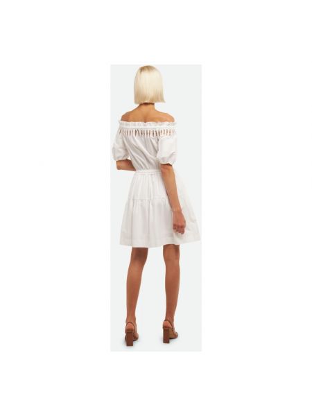 Mini vestido de encaje Liu Jo blanco