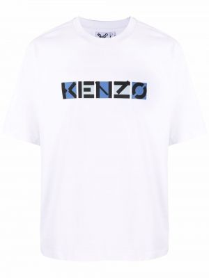 Camiseta con estampado Kenzo blanco