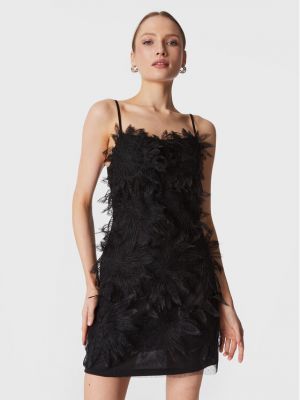 Коктейлна рокля slim Fracomina черно
