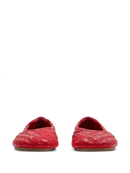Chaussures de ville en cuir Burberry rouge