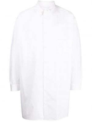 Bavlněná slim fit košile Yohji Yamamoto bílá