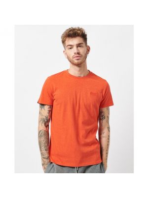 Camiseta de algodón Superdry naranja