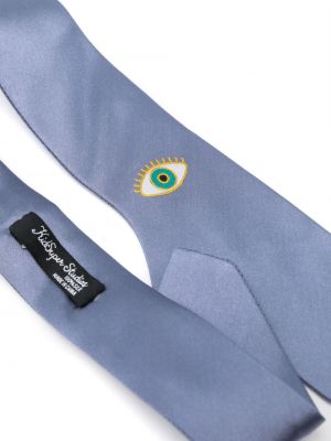 Jedwabny krawat Kidsuper niebieski