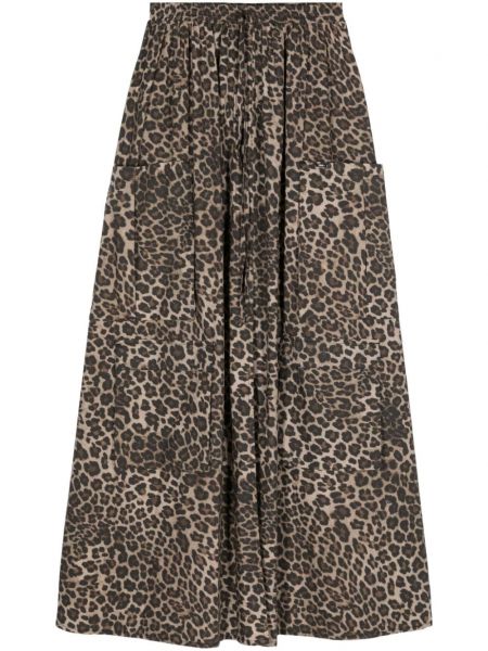 Rozšírená sukňa s potlačou s leopardím vzorom Liu Jo