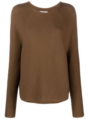 Sweter z wełny merino Christian Wijnants brązowy