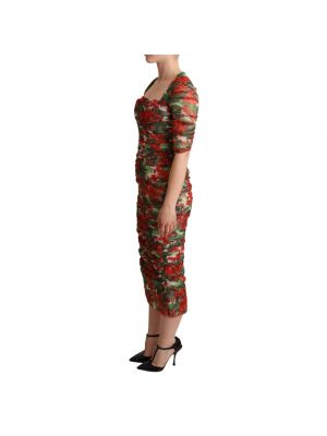Sukienka długa Dolce And Gabbana czerwona