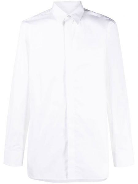 Bombažna srajca z vezenjem Givenchy bela