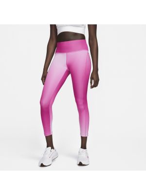 Legginsy z nadrukiem Nike różowe