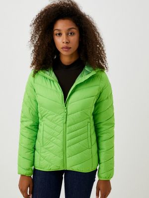 Утепленная демисезонная куртка Tom Tailor зеленая