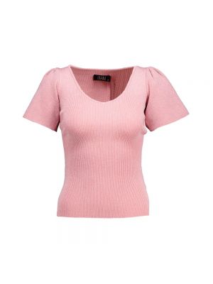 Bluse mit v-ausschnitt Ibana pink