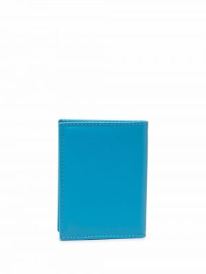Portfel skórzany Comme Des Garçons Wallet niebieski