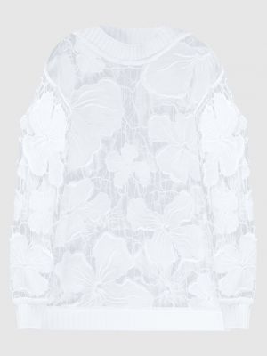 Білий ажурний светр Dondup