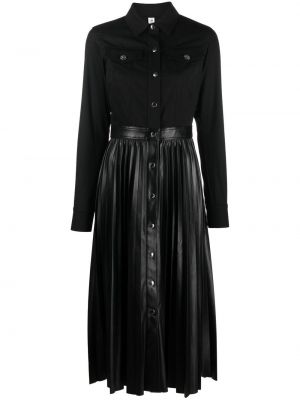 Midi obleka z gumbi Liu Jo črna