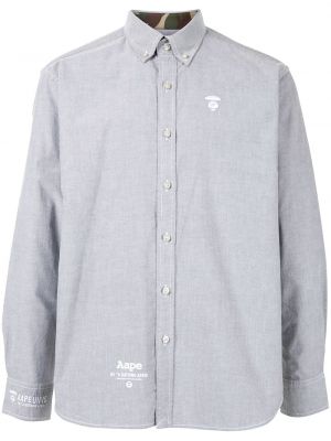 Camisa con botones Aape By *a Bathing Ape® gris