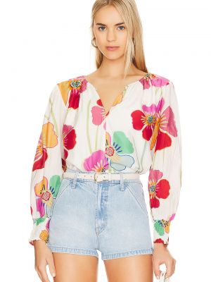 Бархатная блузка в цветочек Velvet By Graham & Spencer