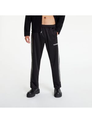 Kalhoty PLEASURES Buttons Track Pant Black