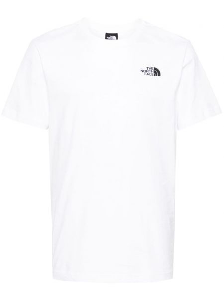 T-shirt en coton à imprimé The North Face blanc