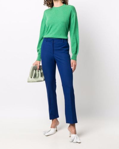 Jersey de cachemir de tela jersey con estampado de cachemira Loulou Studio verde