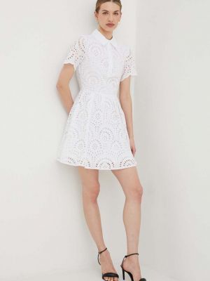 Sukienka mini bawełniana Silvian Heach biała