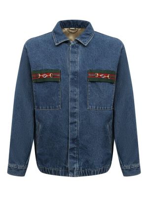 Синяя джинсовая куртка Gucci