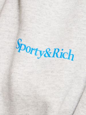Džemperis su gobtuvu Sporty & Rich pilka