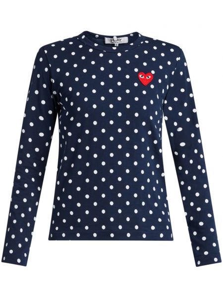 T-shirt Comme Des Garçons Play blå