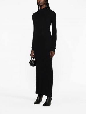 Sukienka długa bawełniana Balenciaga czarna