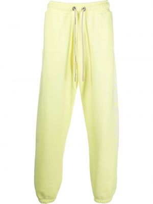 Spodnie sportowe z nadrukiem Palm Angels żółte