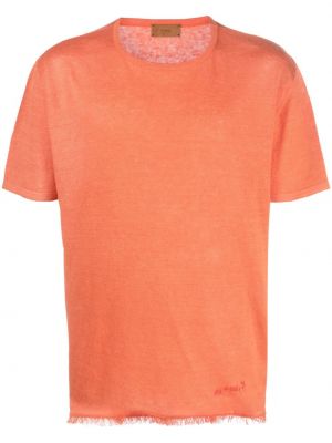 Lanena majica Alanui oranžna