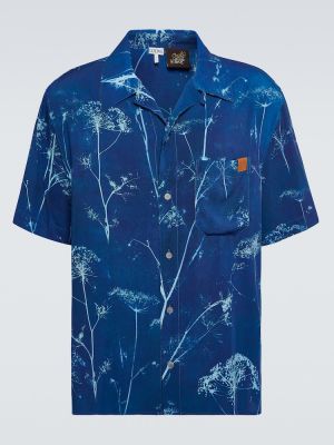 Koszula z nadrukiem Loewe niebieska