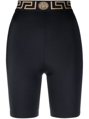 Kolesarske kratke hlače Versace črna
