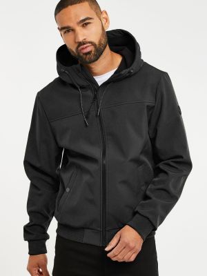 Легкая куртка с капюшоном Threadbare черная