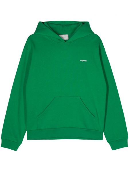 Raštuotas džemperis su gobtuvu Coperni žalia