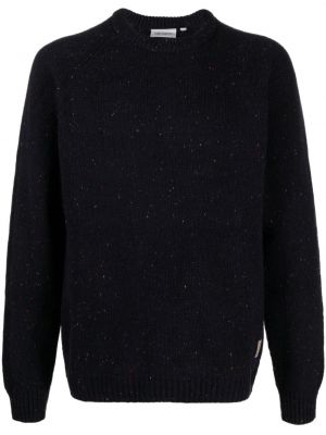 Sweter wełniany bawełniany Carhartt Wip niebieski