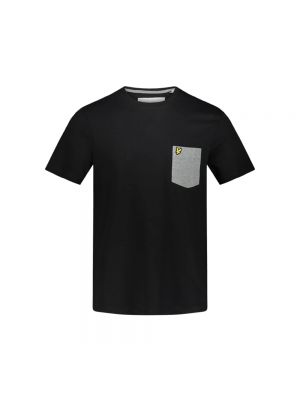 T-shirt avec poches Lyle & Scott noir