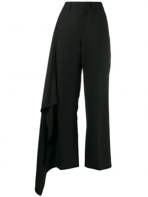 Pantalones rectos Ami Paris negro