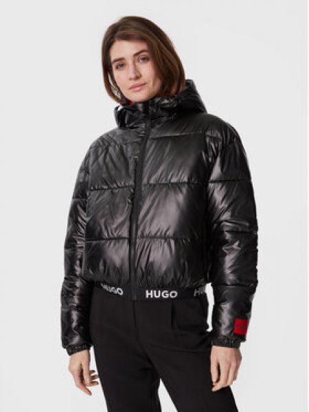 Priliehavá páperová bunda Hugo čierna