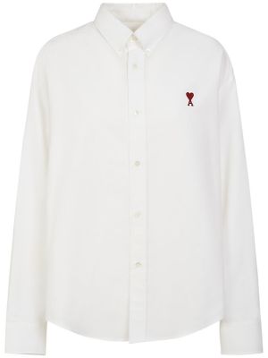 Bavlněná košile Ami Paris bílá