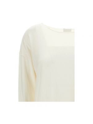 Jersey de tela jersey con estampado de cachemira Allude blanco